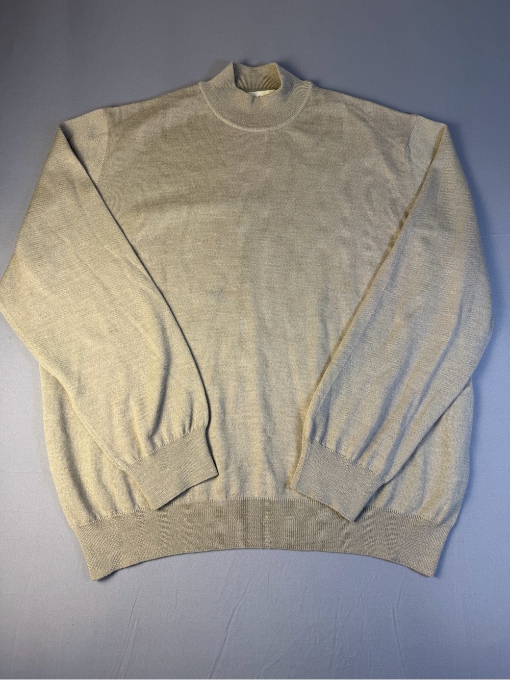 John W. Nordstrom Cream Crewneck Sweater
